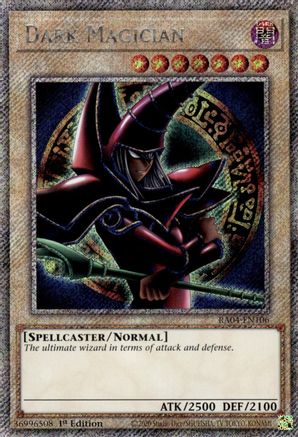 Dark Magician (Arkana) (Platinum Secret Rare) (RA04-EN106) - Quarter Century Stampede 1st Edition