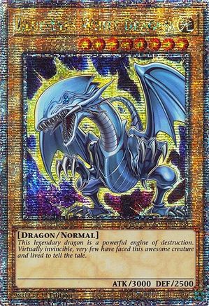 Blue-Eyes White Dragon (7th Art) (Quarter Century Secret Rare) (RA04-EN108) - Quarter Century Stampede 1st Edition