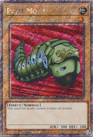 Petit Moth (Platinum Secret Rare) (RA04-EN111) - Quarter Century Stampede 1st Edition