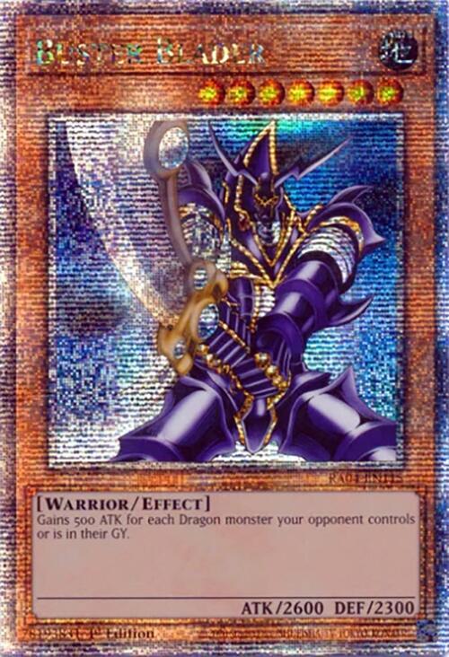 [Consignment] Buster Blader (Quarter Century Secret Rare) (RA04-EN115) - Quarter Century Stampede 1st Edition