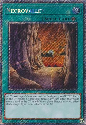 Necrovalley (Platinum Secret Rare) (RA04-EN122) - Quarter Century Stampede 1st Edition