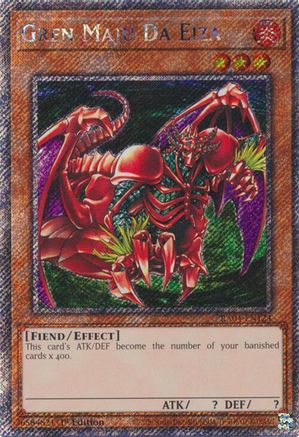 Gren Maju Da Eiza (Platinum Secret Rare) (RA04-EN124) - Quarter Century Stampede 1st Edition
