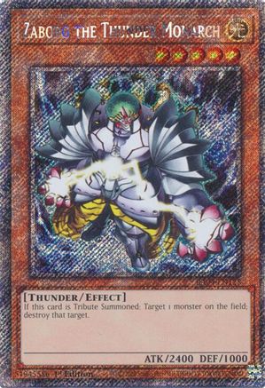 Zaborg the Thunder Monarch (Platinum Secret Rare) (RA04-EN125) - Quarter Century Stampede 1st Edition