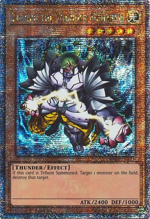 Zaborg the Thunder Monarch (Quarter Century Secret Rare) (RA04-EN125) - Quarter Century Stampede 1st Edition