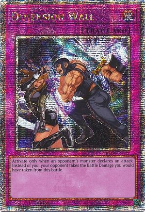 Dimension Wall (Quarter Century Secret Rare) (RA04-EN127) - Quarter Century Stampede 1st Edition