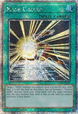Mask Change (Quarter Century Secret Rare) (RA04-EN142) - Quarter Century Stampede 1st Edition