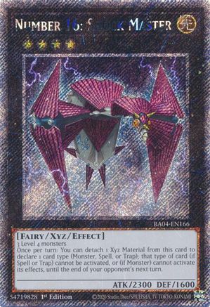 Number 16: Shock Master (Platinum Secret Rare) (RA04-EN166) - Quarter Century Stampede 1st Edition
