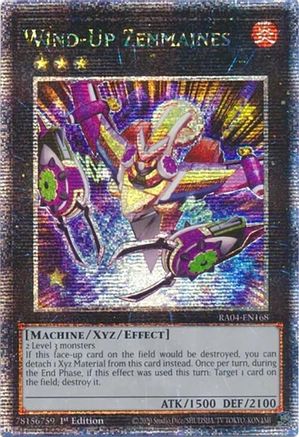Wind-Up Zenmaines (Quarter Century Secret Rare) (RA04-EN168) - Quarter Century Stampede 1st Edition