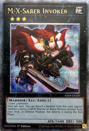 M-X-Saber Invoker (Quarter Century Secret Rare) (RA04-EN169) - Quarter Century Stampede 1st Edition