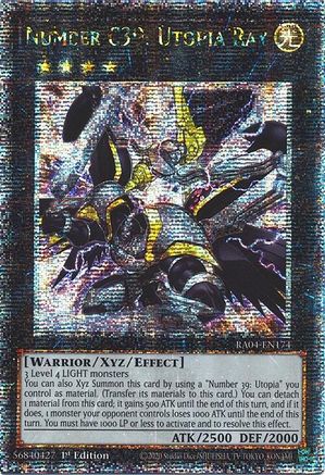 Number C39: Utopia Ray (Quarter Century Secret Rare) (RA04-EN174) - Quarter Century Stampede 1st Edition