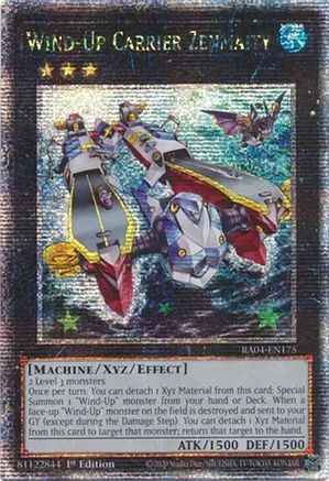 Wind-Up Carrier Zenmaity (Quarter Century Secret Rare) (RA04-EN175) - Quarter Century Stampede 1st Edition