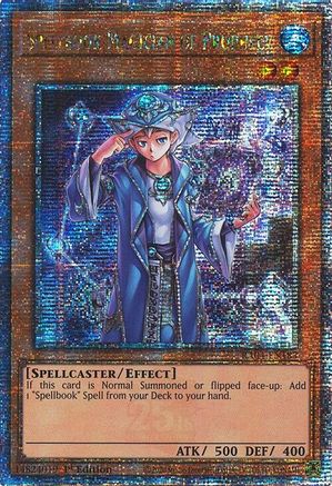Spellbook Magician of Prophecy (Quarter Century Secret Rare) (RA04-EN183) - Quarter Century Stampede