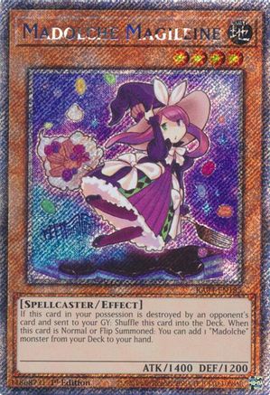 Madolche Magileine (Platinum Secret Rare) (RA04-EN185) - Quarter Century Stampede 1st Edition