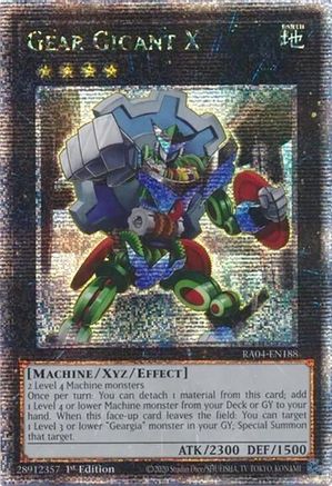 Gear Gigant X (Quarter Century Secret Rare) (RA04-EN188) - Quarter Century Stampede 1st Edition