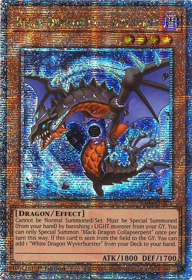 [Consignment] Black Dragon Collapserpent (Quarter Century Secret Rare) (RA04-EN204) - Quarter Century Stampede 1st Edition