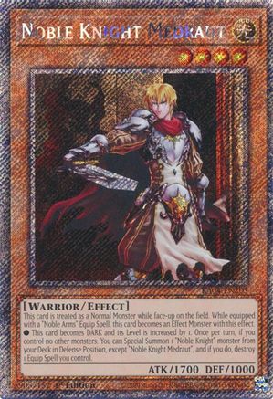 Noble Knight Medraut (Platinum Secret Rare) (RA04-EN205) - Quarter Century Stampede 1st Edition