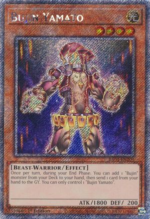 Bujin Yamato (Platinum Secret Rare) (RA04-EN209) - Quarter Century Stampede 1st Edition
