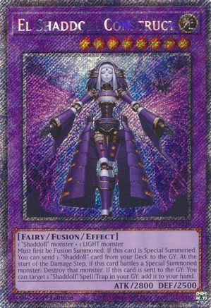 El Shaddoll Construct (Platinum Secret Rare) (RA04-EN229) - Quarter Century Stampede 1st Edition
