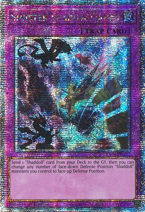 Sinister Shadow Games (Quarter Century Secret Rare) (RA04-EN232) - Quarter Century Stampede 1st Edition