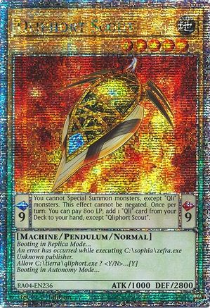 Qliphort Scout (Quarter Century Secret Rare) (RA04-EN236) - Quarter Century Stampede 1st Edition