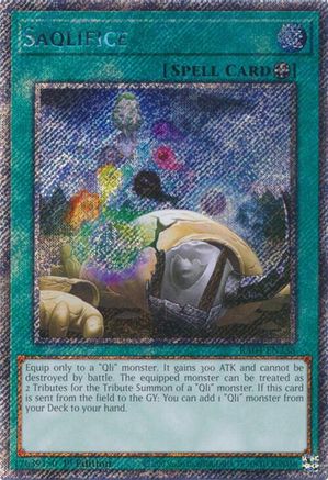 Saqlifice (Platinum Secret Rare) (RA04-EN238) - Quarter Century Stampede 1st Edition