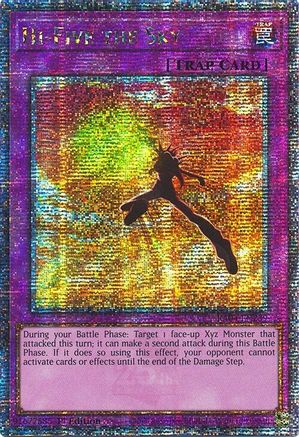 Hi-Five the Sky (Quarter Century Secret Rare) (RA04-EN239) - Quarter Century Stampede 1st Edition