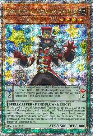Performapal Pendulum Sorcerer (Quarter Century Secret Rare) (RA04-EN242) - Quarter Century Stampede 1st Edition