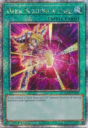 Dark Burning Attack (Quarter Century Secret Rare) (RA04-EN245) - Quarter Century Stampede 1st Edition