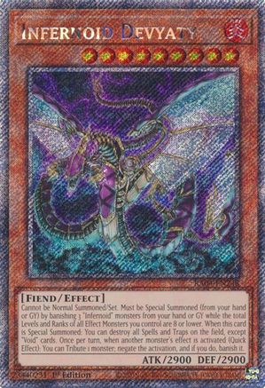 Infernoid Devyaty (Platinum Secret Rare) (RA04-EN248) - Quarter Century Stampede 1st Edition