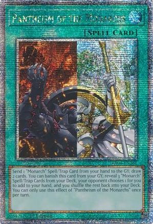 Pantheism of the Monarchs (Quarter Century Secret Rare) (RA04-EN261) - Quarter Century Stampede 1st Edition