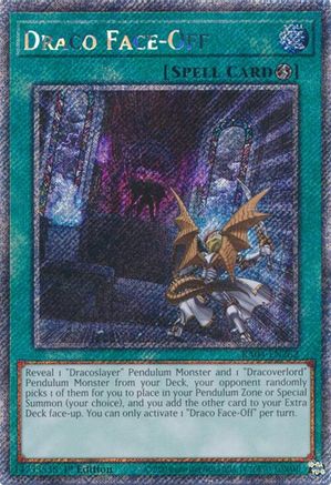 Draco Face-Off (Platinum Secret Rare) (RA04-EN262) - Quarter Century Stampede 1st Edition