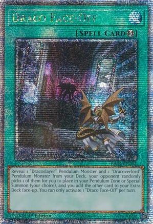 Draco Face-Off (Quarter Century Secret Rare) (RA04-EN262) - Quarter Century Stampede 1st Edition