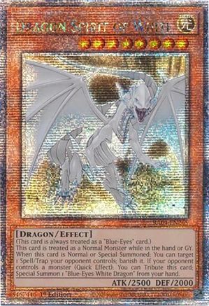 Dragon Spirit of White (Quarter Century Secret Rare) (RA04-EN265) - Quarter Century Stampede 1st Edition