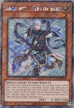 Sage with Eyes of Blue (Platinum Secret Rare) (RA04-EN266) - Quarter Century Stampede 1st Edition