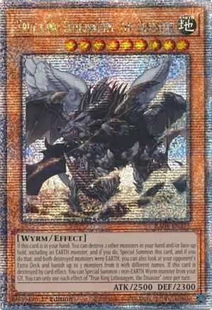 True King Lithosagym, the Disaster (Quarter Century Secret Rare) (RA04-EN275) - Quarter Century Stampede 1st Edition