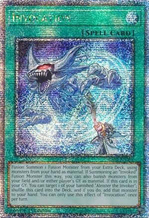 Invocation (Quarter Century Secret Rare) (RA04-EN281) - Quarter Century Stampede 1st Edition