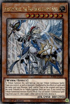 Master Peace, the True Dracoslaying King (Quarter Century Secret Rare) (RA04-EN283) - Quarter Century Stampede 1st Edition