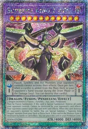 Supreme King Z-ARC (Quarter Century Secret Rare) (RA04-EN284) - Quarter Century Stampede 1st Edition