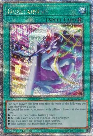 Dueltaining (Quarter Century Secret Rare) (RA04-EN286) - Quarter Century Stampede 1st Edition