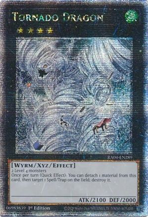 Tornado Dragon (Quarter Century Secret Rare) (RA04-EN289) - Quarter Century Stampede 1st Edition