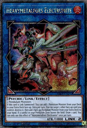 Heavymetalfoes Electrumite (Quarter Century Secret Rare) (RA04-EN292) - Quarter Century Stampede 1st Edition