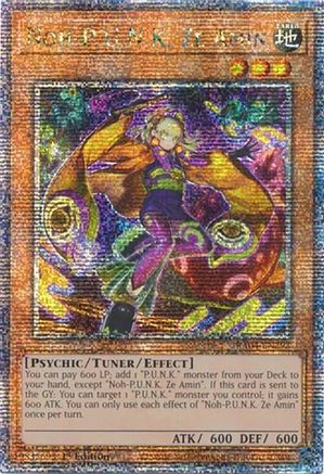 Noh-P.U.N.K. Ze Amin (Quarter Century Secret Rare) (RA04-EN293) - Quarter Century Stampede 1st Edition