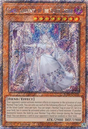 Lovely Labrynth of the Silver Castle (Platinum Secret Rare) (RA04-EN295) - Quarter Century Stampede 1st Edition