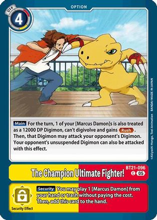 The Champion Ultimate Fighter! (BT21-096) - World Convergence