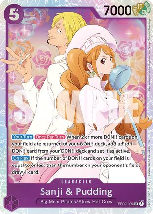 Sanji & Pudding (EB02-035) - Extra Booster: Anime 25th Collection Foil