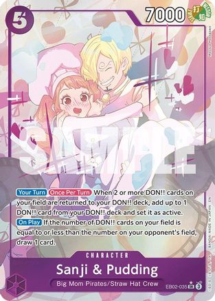 Sanji & Pudding (Alternate Art) (EB02-035) - Extra Booster: Anime 25th Collection Foil