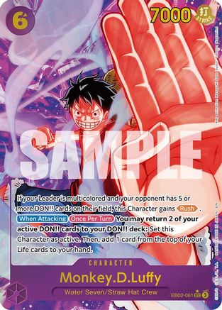 Monkey.D.Luffy (061) (Alternate Art) (EB02-061) - Extra Booster: Anime 25th Collection Foil