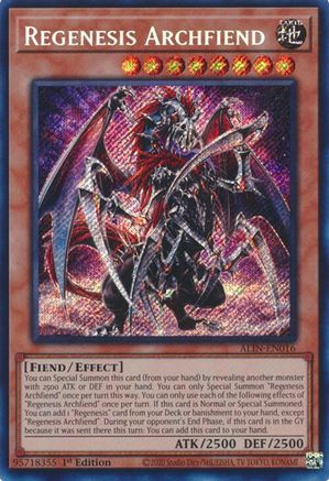 Regenesis Archfiend (ALIN-EN016) - Alliance Insight