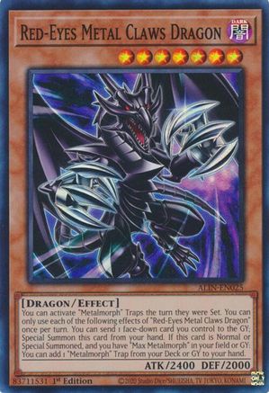 Red-Eyes Metal Claws Dragon (ALIN-EN025) - Alliance Insight