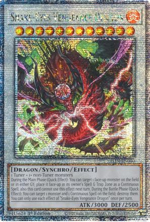 Snake-Eyes Vengeance Dragon (Quarter Century Secret Rare) (ALIN-EN040) - Alliance Insight